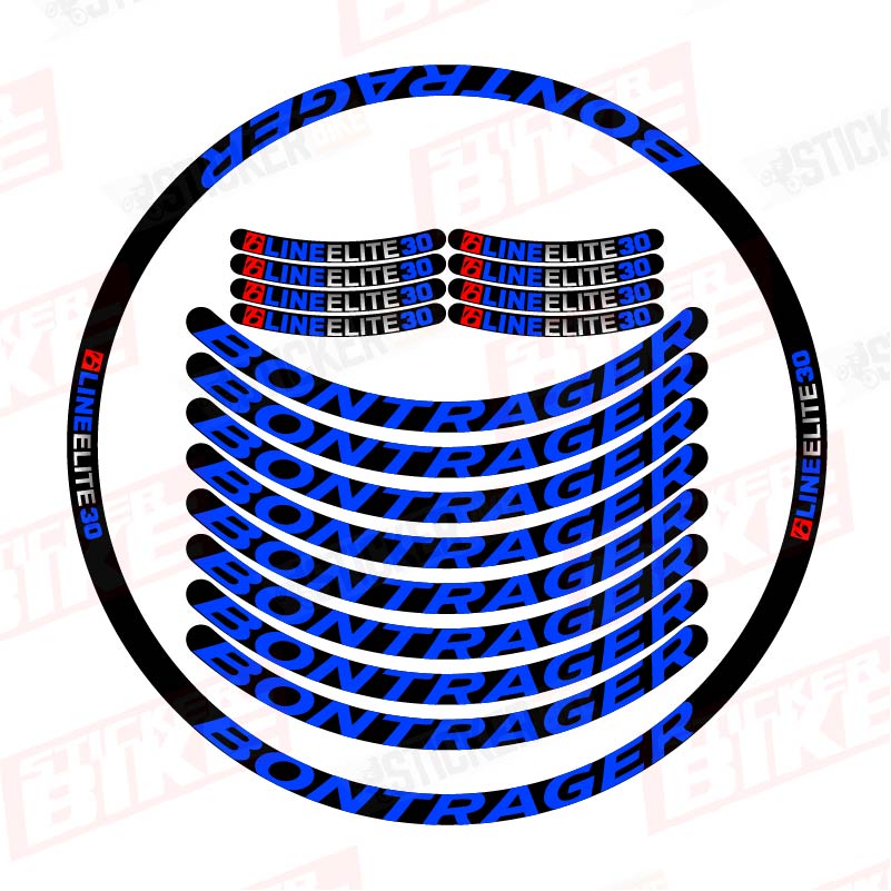 Sticker ruedas Bontrager Line Elite 30 azul