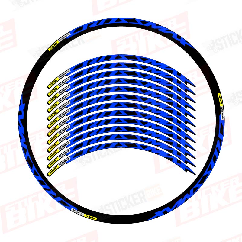 Sticker ruedas Mavic Crossmax azul
