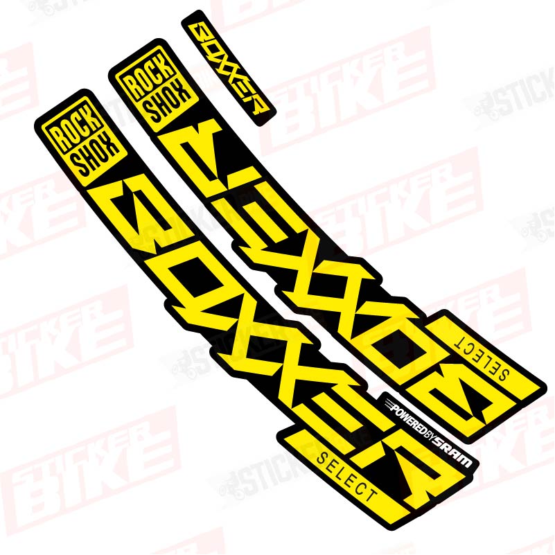 Sticker Rockshox Boxxer 2020 Select amarillo