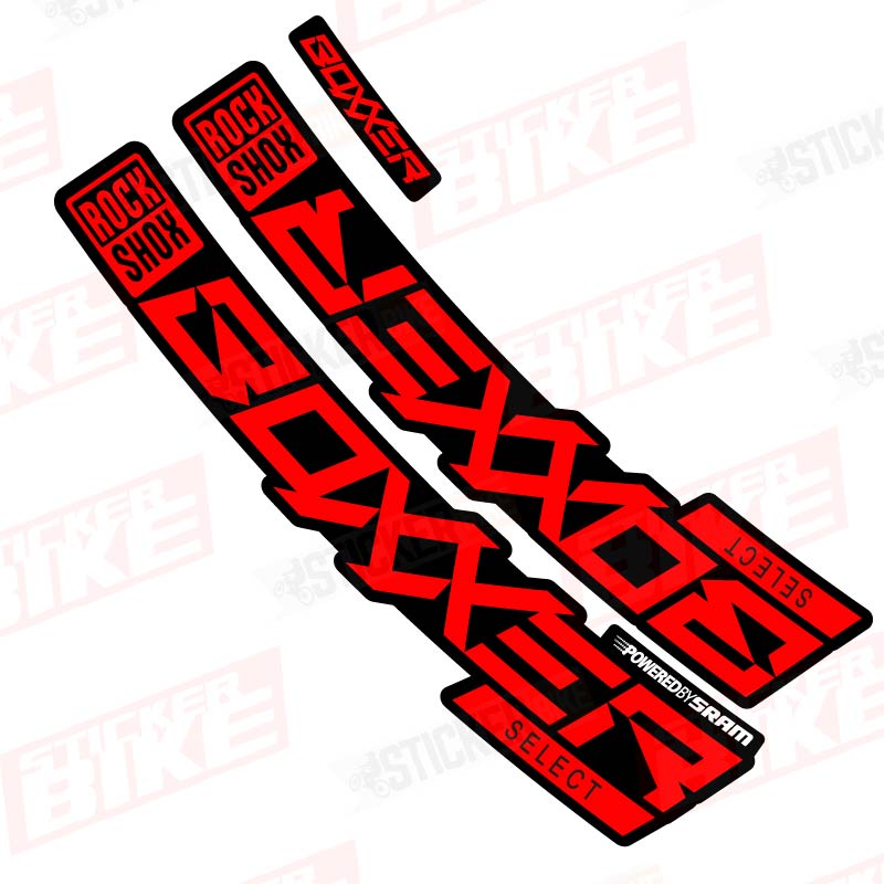 Sticker Rockshox Boxxer 2020 Select rojo
