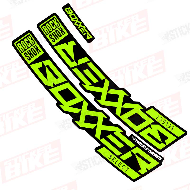 Sticker Rockshox Boxxer 2020 Select verde limón