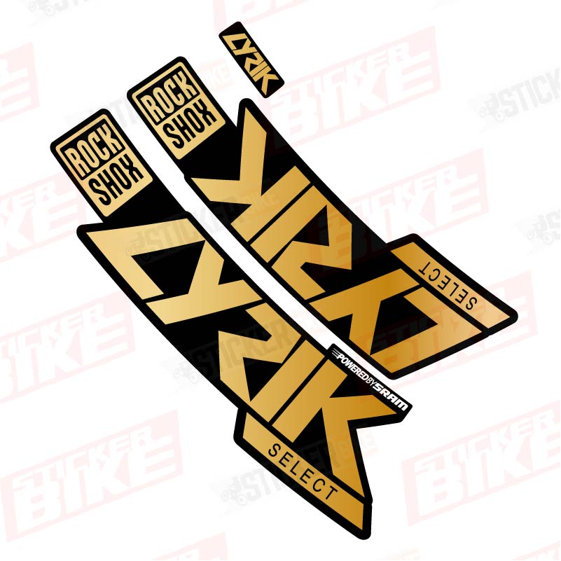 Sticker Rockshox Lyrik 2020 Select dorado