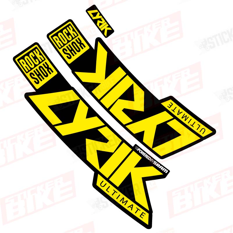 Sticker Rockshox Lyrik 2020 Ultimate amarillo