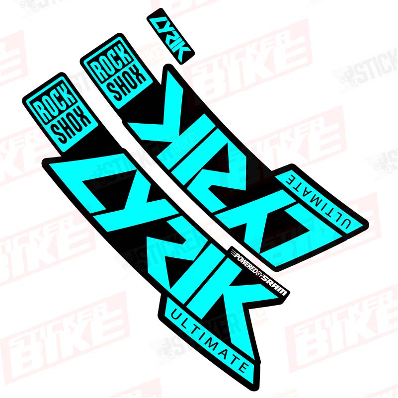 Sticker Rockshox Lyrik 2020 Ultimate celeste
