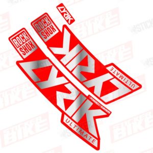 Sticker Rockshox Lyrik 2020 Ultimate red cromo