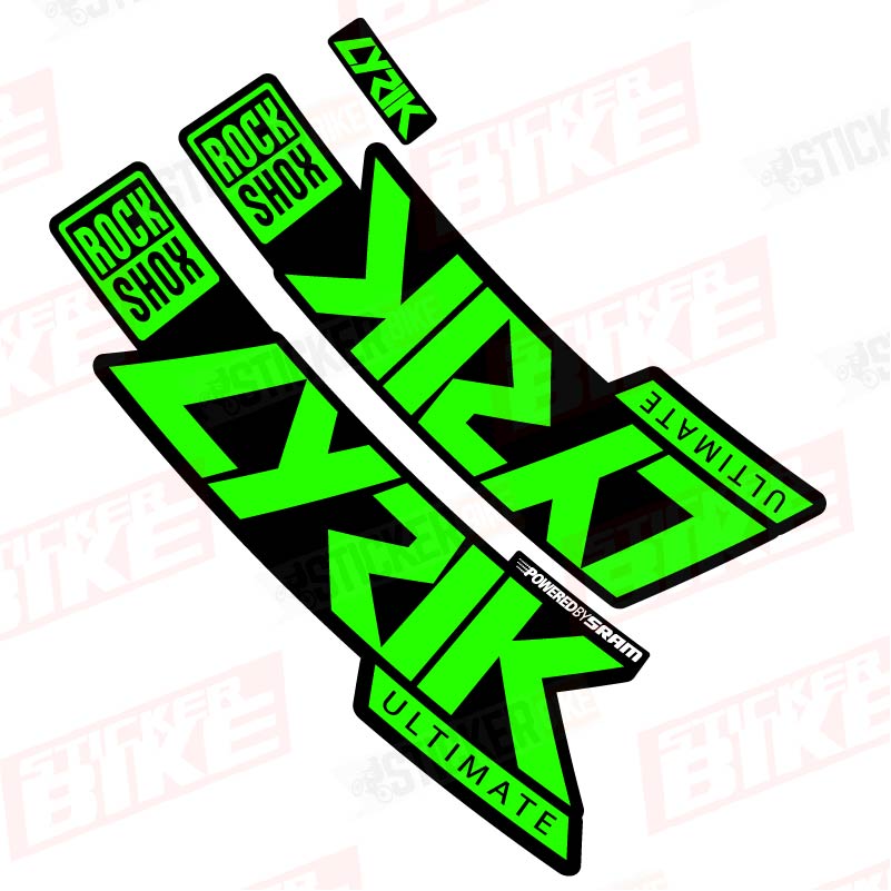 Sticker Rockshox Lyrik 2020 Ultimate verde