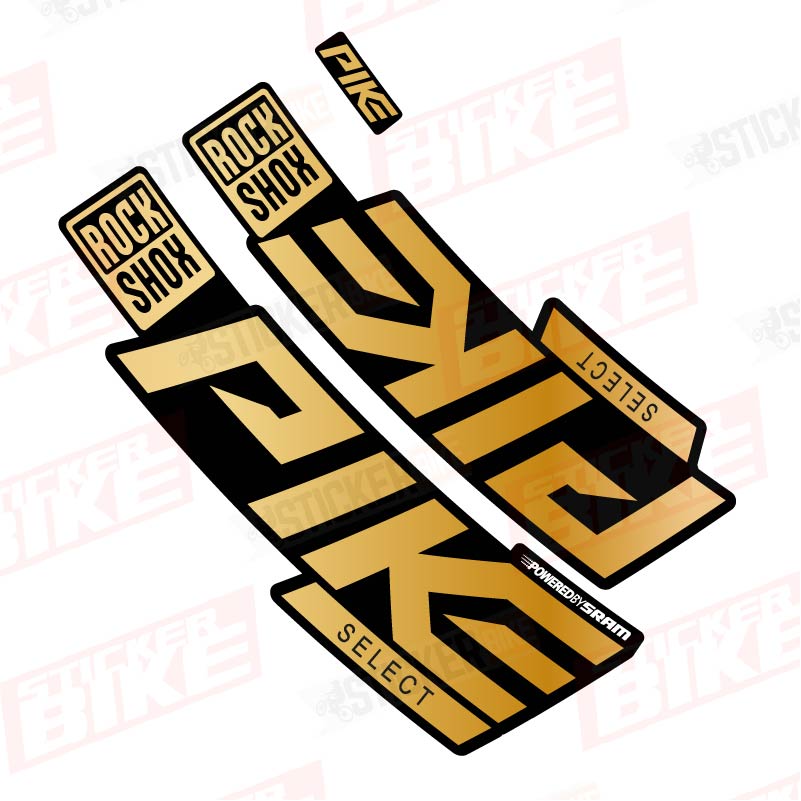 Sticker Rockshox Pike 2020 Select dorado