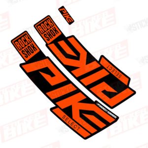 Sticker Rockshox Pike 2020 Select naranjo
