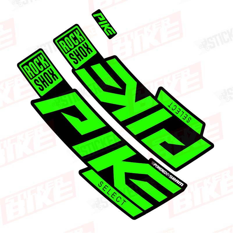 Sticker Rockshox Pike 2020 Select verde