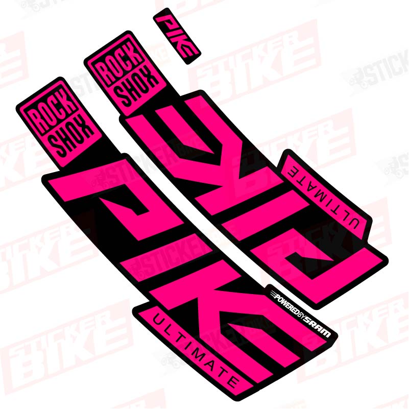 Sticker Rockshox Pike 2020 Ultimate magenta