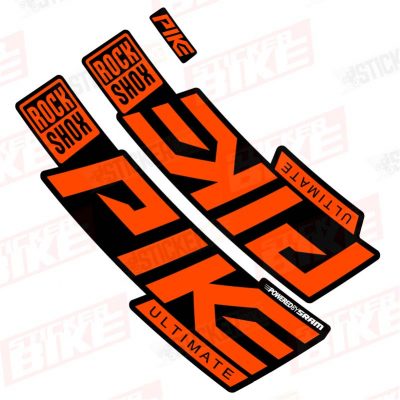 Sticker Rockshox Pike 2020 Ultimate naranjo