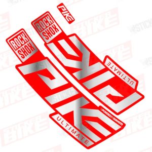 Sticker Rockshox Pike 2020 Ultimate red cromo