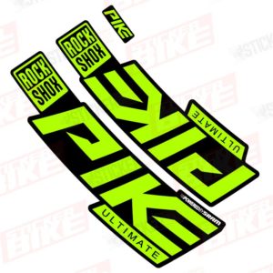 Sticker Rockshox Pike 2020 Ultimate verde limón