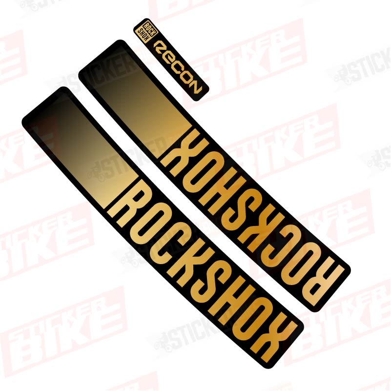 Sticker Rockshox Recon 2021 dorado