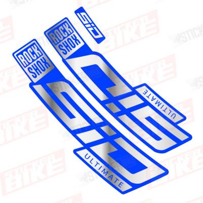 Sticker Rockshox SID 2020 Ultimate blue cromo