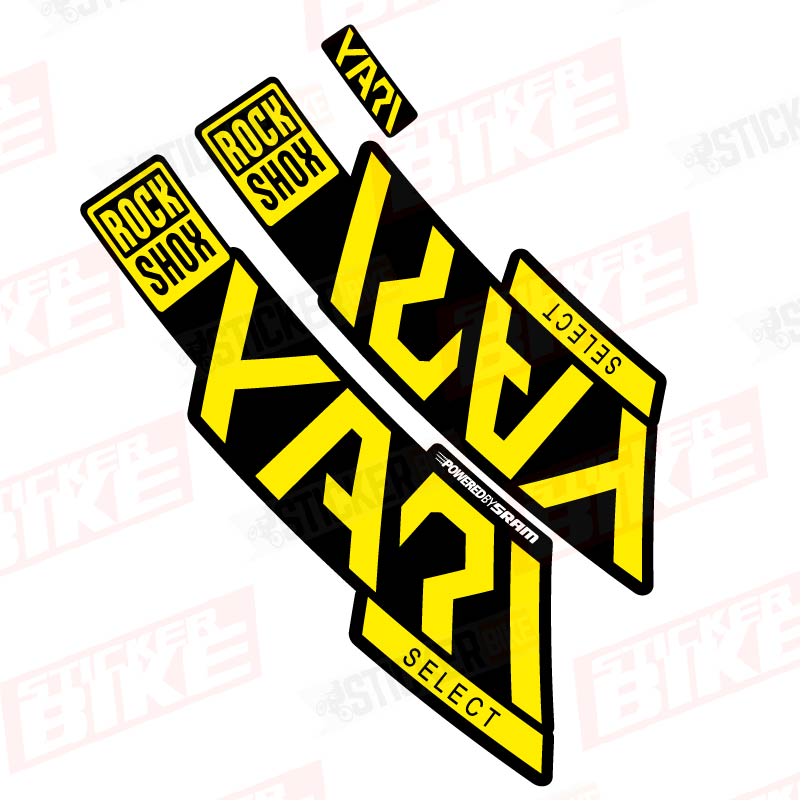 Sticker Rockshox Yari 2020 Select amarillo