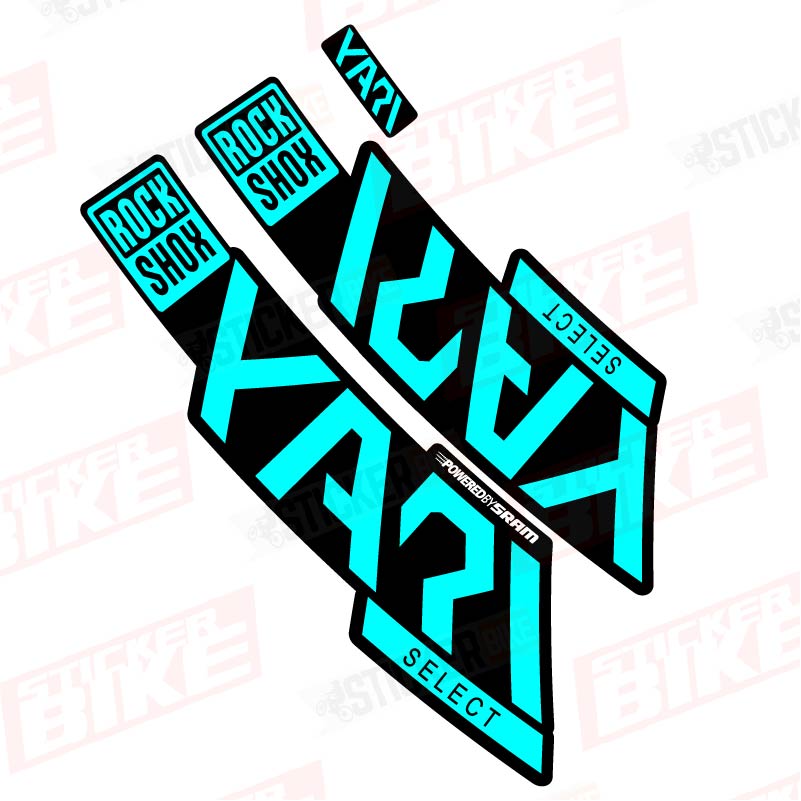 Sticker Rockshox Yari 2020 Select celeste