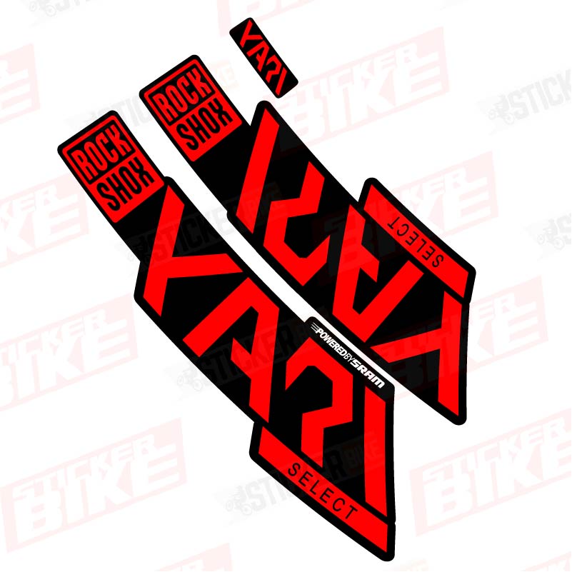 Sticker Rockshox Yari 2020 Select rojo