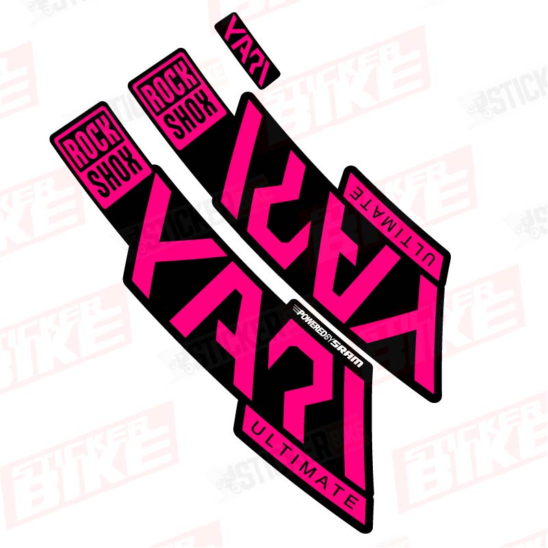 Sticker Rockshox Yari 2020 Ultimate magenta