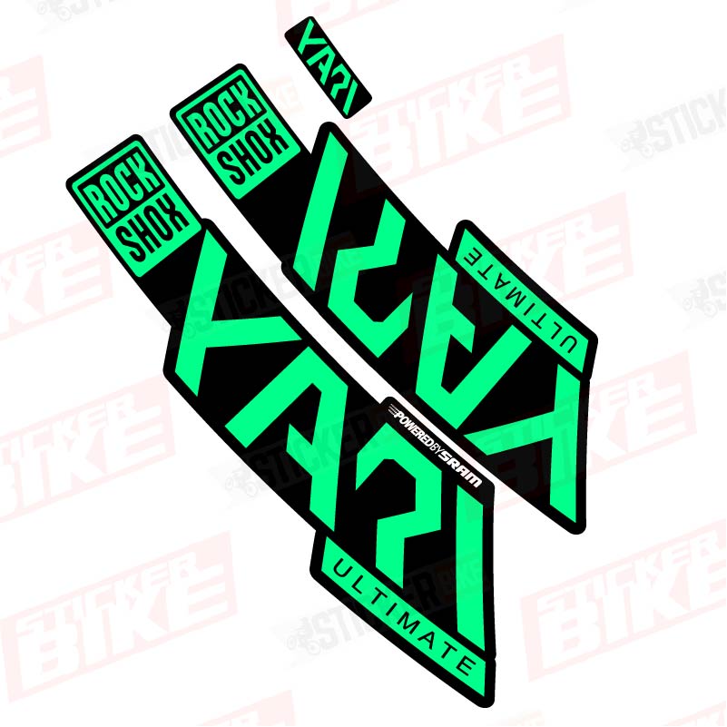 Sticker Rockshox Yari 2020 Ultimate menta