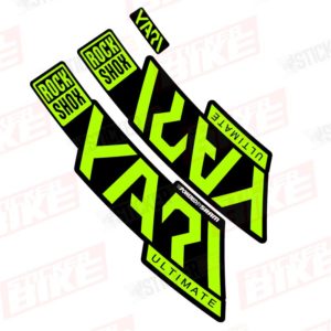Sticker Rockshox Yari 2020 Ultimate verde limón
