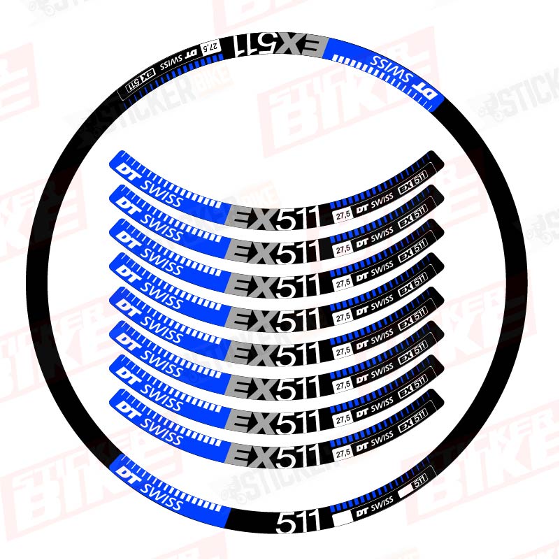 Sticker llantas DT Swiss EX 511 azul