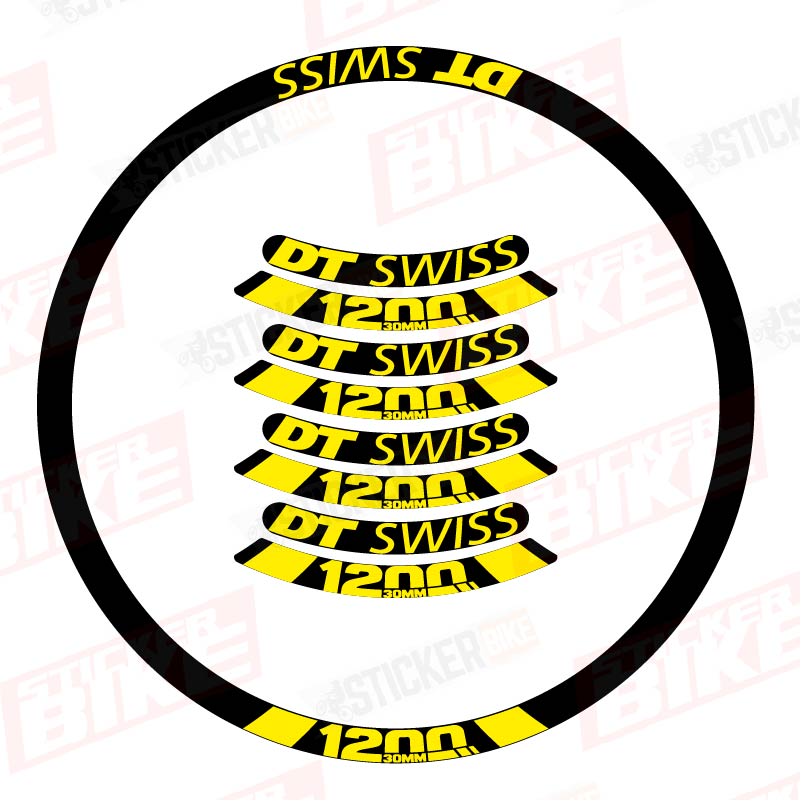 Sticker llantas DT Swiss SMC 1200 Spline amarillo