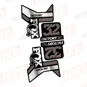 Sticker horquillas Fox 32 SC Factory 2018. 2019, 2020 cromo