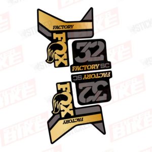 Sticker horquillas Fox 32 SC Factory 2018. 2019, 2020 dorado