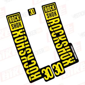 Sticker Rockshox 30 2018 2019 amarillo