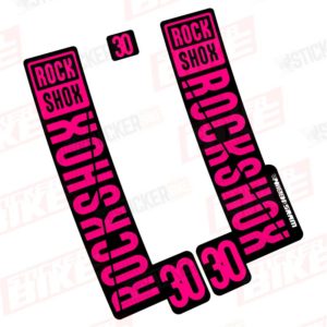 Sticker Rockshox 30 2018 2019 magenta