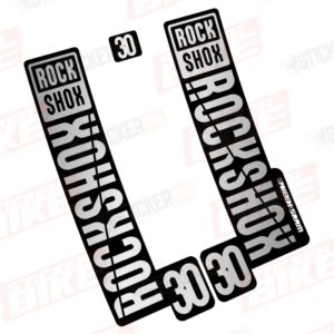 Sticker Rockshox 30 2018 2019 plata