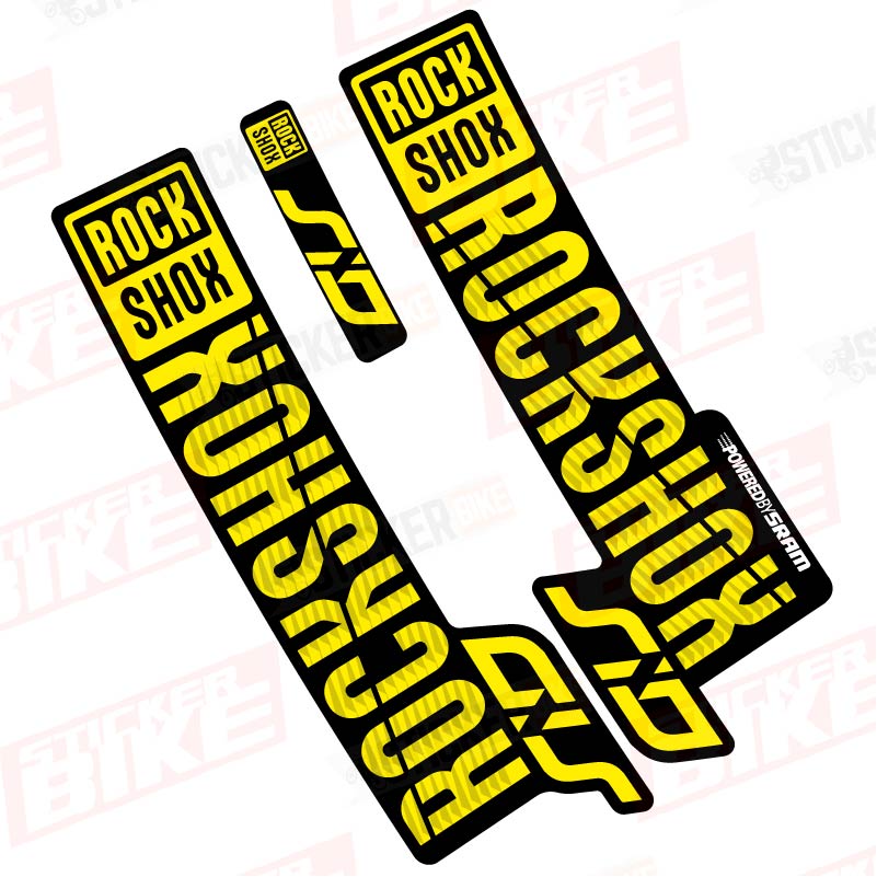 Sticker Rockshox SID 2018 2019 amarillo