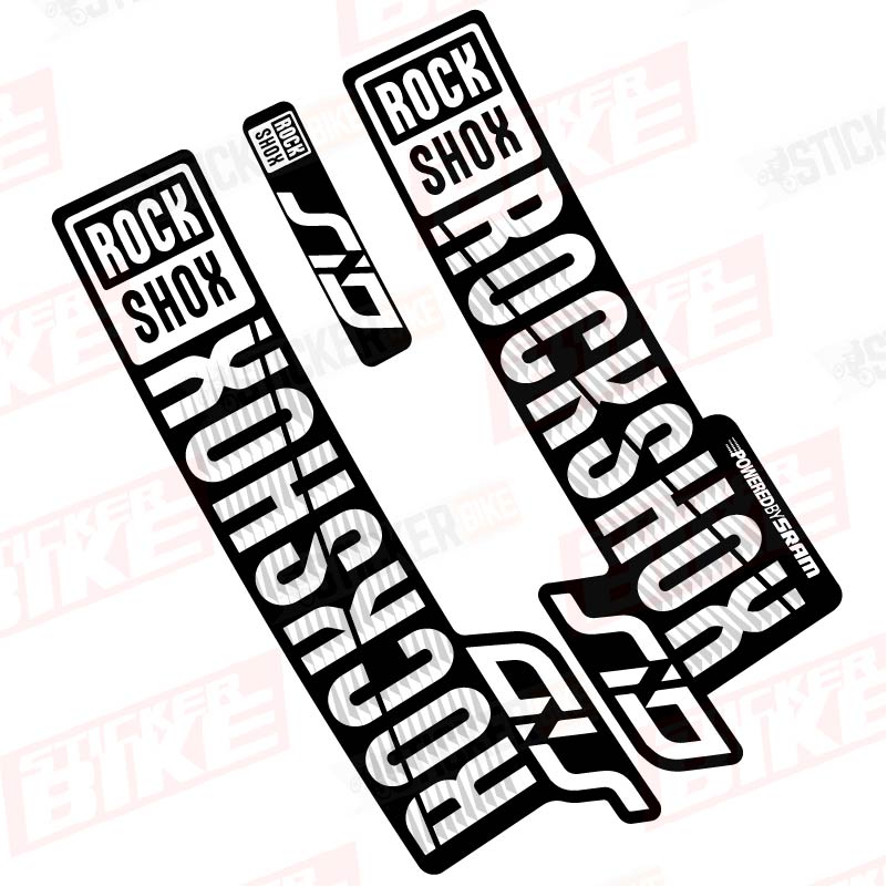 Sticker Rockshox SID 2018 2019 blanco