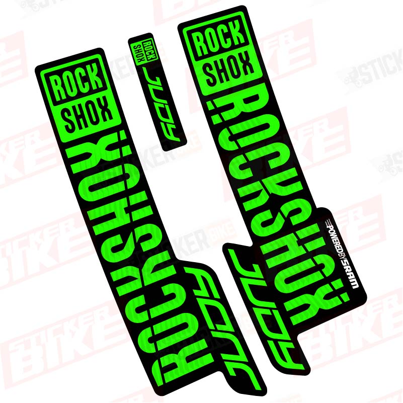 Sticker Rockshox Judy 2018 2019 verde