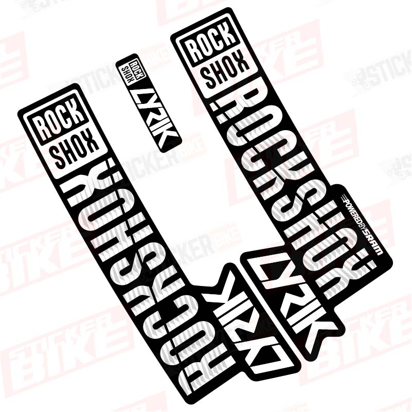 Sticker Rockshox Lyrik 2018 2019 blanco