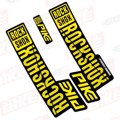Sticker Rockshox Pike 2018 2019 amarillo