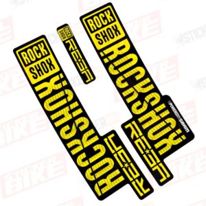 Sticker Rockshox Reba 2018 2019 amarillo