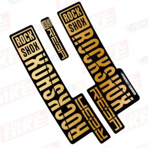 Sticker Rockshox Reba 2018 2019 dorado