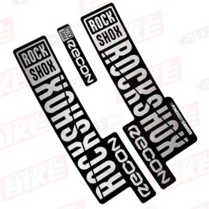 Sticker Rockshox Recon 2018 2019 plata