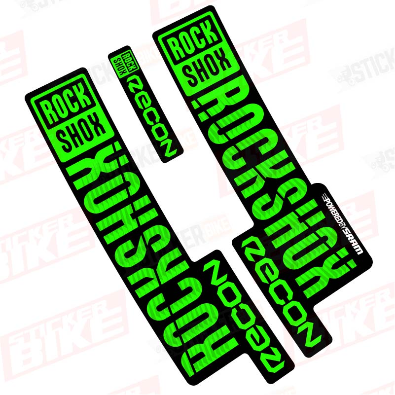 Sticker Rockshox Recon 2018 2019 verde