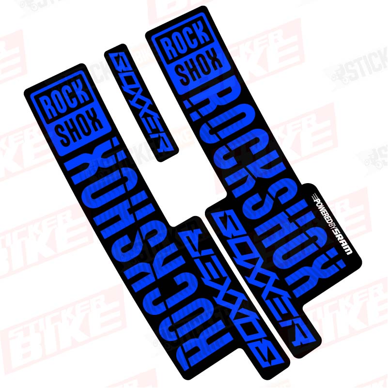 Sticker Rockshox Boxxer 2018 2019 azul