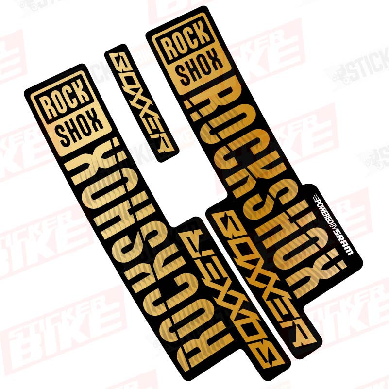 Sticker Rockshox Boxxer 2018 2019 dorado