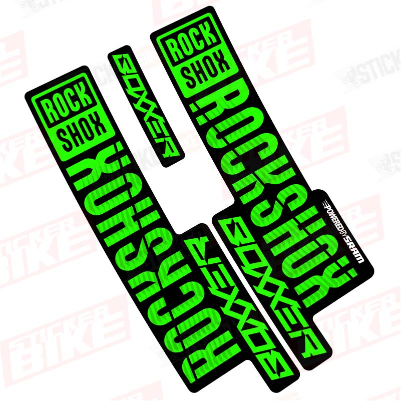 Sticker Rockshox Boxxer 2018 2019 verde