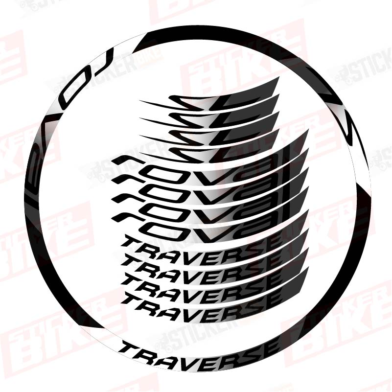 Sticker llantas Roval Traverse SL blanco