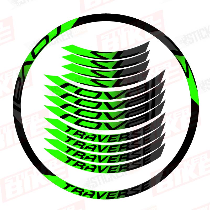 Sticker llantas Roval Traverse SL verde